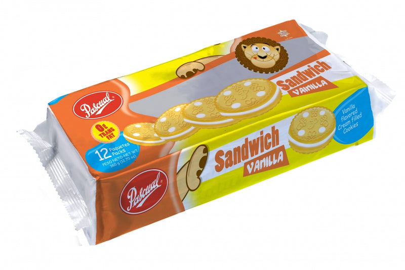 GALLETA PASCUAL SANDWICH VAINILLA 360 G