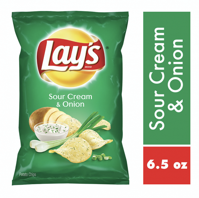 PAPAS LAYS SOUR CREAM & ONION X LARGE 6.5 OZ