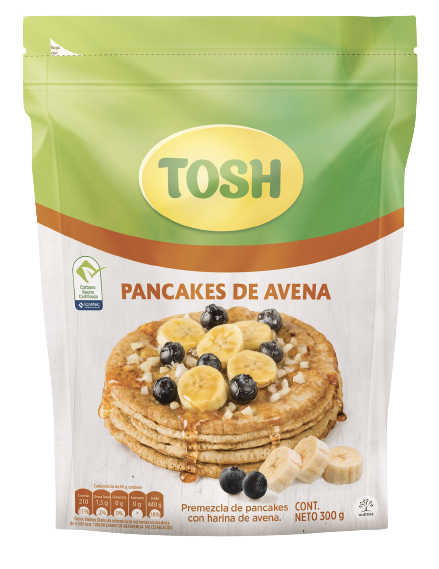 PANCAKES DE AVENA TOSH SIN AZUCAR 300 G