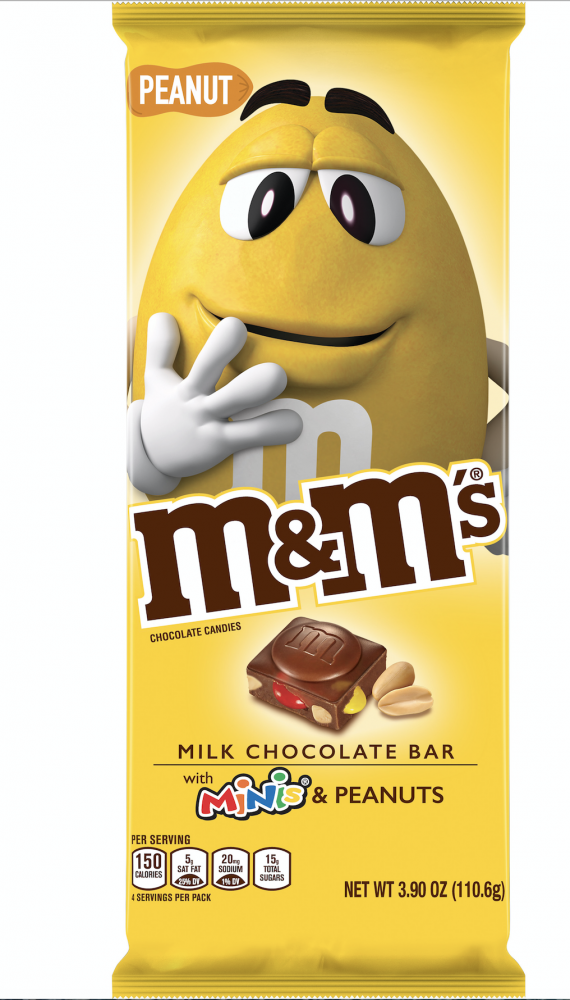 CHOCOLATES M&M'S TABLETA MINIS PEANUTS 3.9 OZ