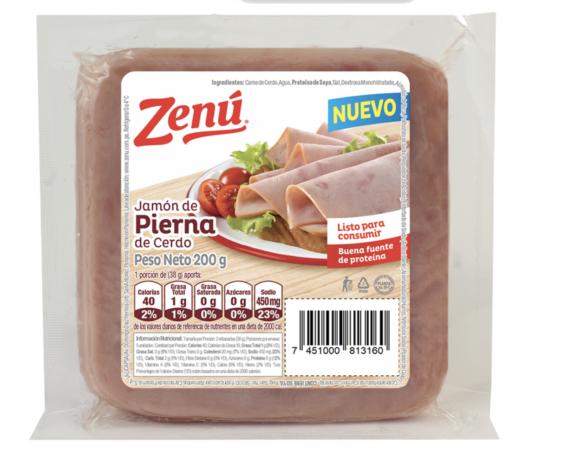 JAMON PIERNA DE CERDO ZENU 200 G