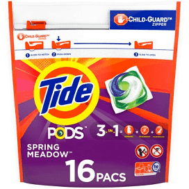 DETERGENTE TIDE PODS SPRING MEADOWS 16 UNIDADES