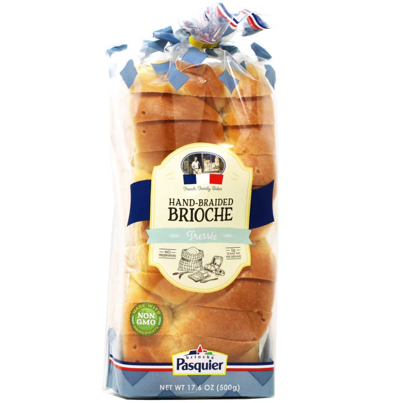 PAN SLICED BRIOCHE LOAF BRAIDED PASQUIER 500 GR