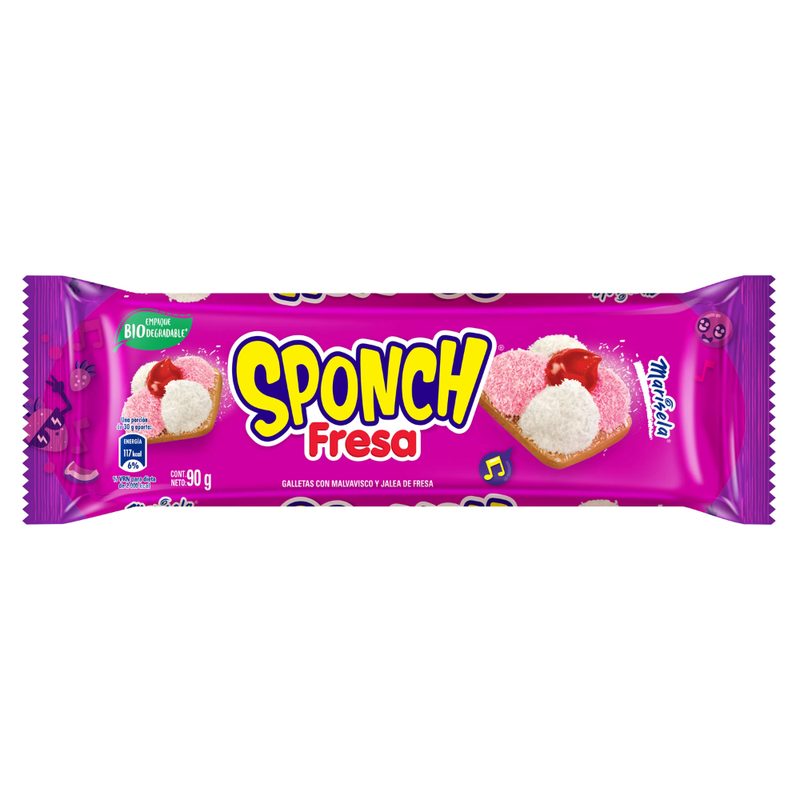 GALLETAS BIMBO SPONCH 6P MARINELA 90 G