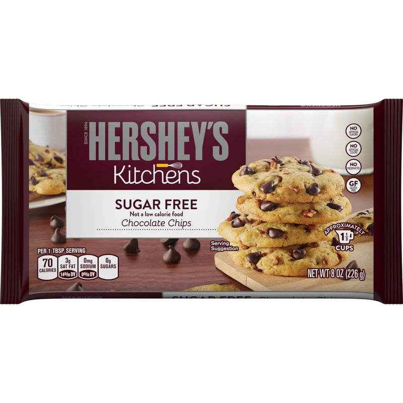 CHOCOLATES HERSHEY'S BAKING PIECES SUGAR FREE CHOCOLATE 8 OZ