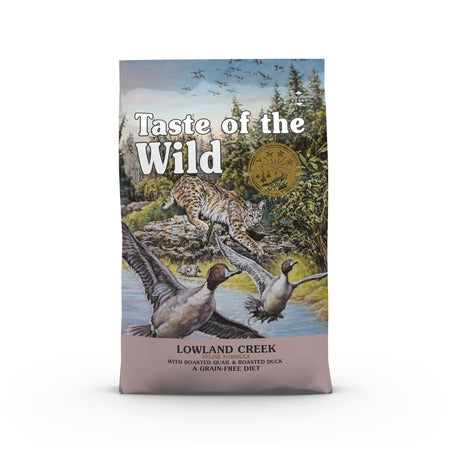 ALIMENTO PARA GATOS LOWLAND FELINE AVES SALVAJES TASTE OF THE WILD 2 KG