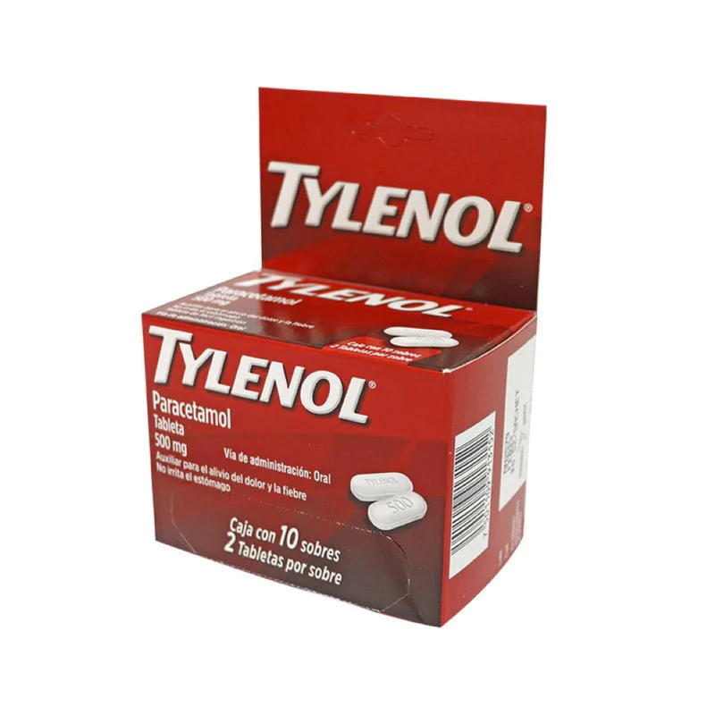 TYLENOL EXTRA FUERTE CAJA DE  10 SOBRES  2 CAP