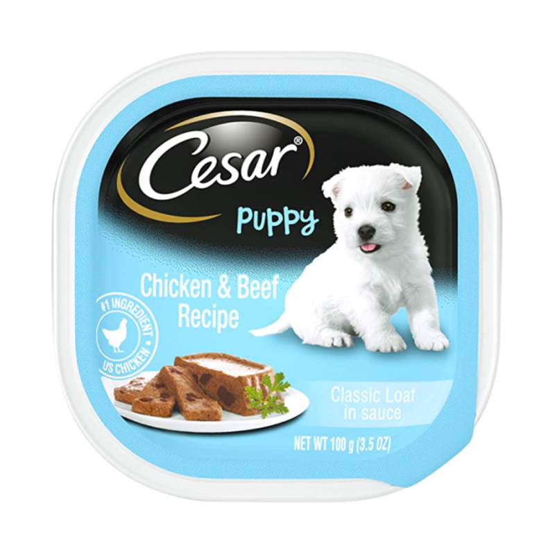 ALIMENTO PARA PERRO CACHORROS POLLO & CARNE CESAR 100 GR