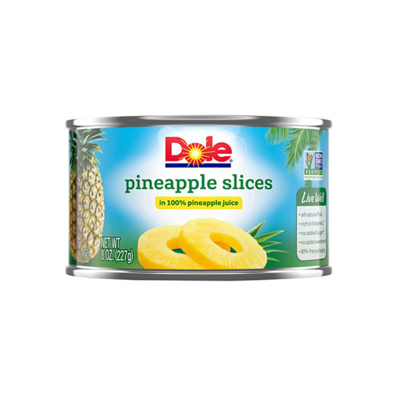 PIÑA DOLE SLICED IN JUICE 8 OZ