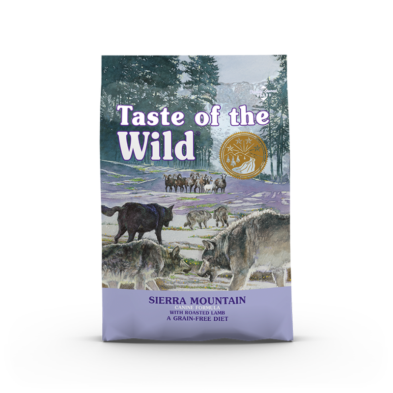 ALIMENTO PARA PERRO SIERRA MOUNTAIN CORDERO ASADO TASTE OF THE WILD 5.6KG