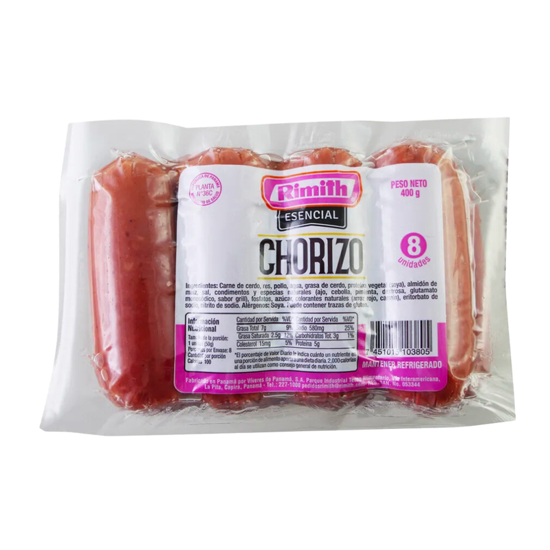 CHORIZO ESENCIAL RIMITH 8 UND