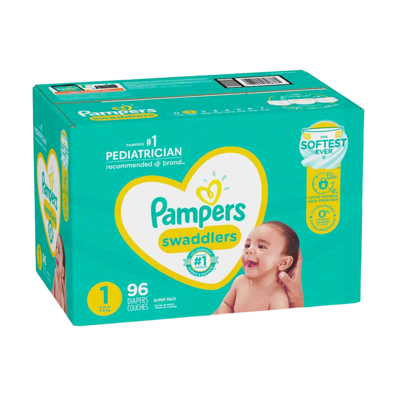 PAMPERS SWADDLERS TALLA 1 96 UNIDADES