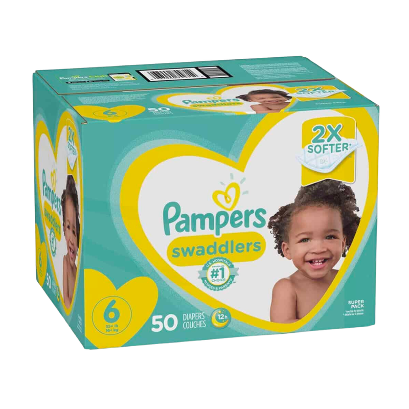 PAMPERS SWADDLERS TALLA 6 50 UNIDADES