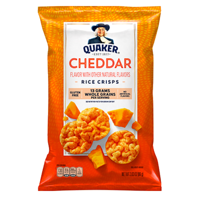 POPPED RICE CRISPS CHEDDAR QUAKER 6.06 OZ