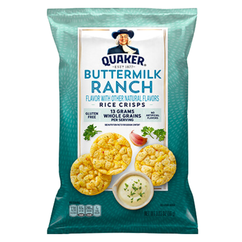 POPPED RICE CRISPS QUAKER RANCH 6.06 OZ