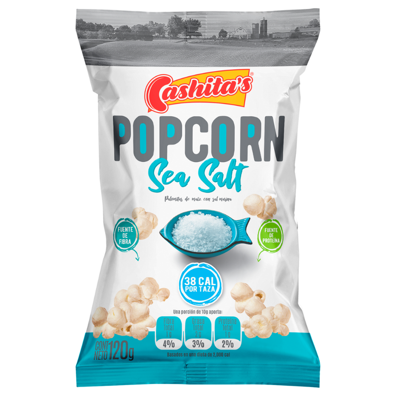 POPCORN CASHITAS SEA SALT 120 G