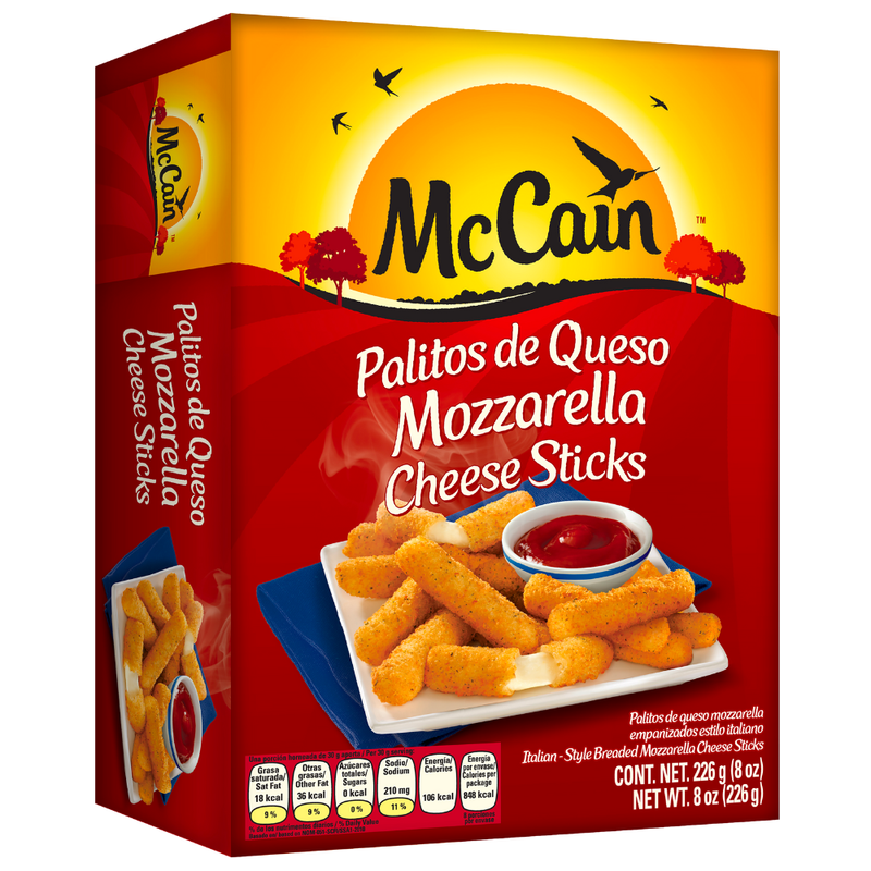 PALITOS DE QUESO MOZZARELLA MCCAIN 8 OZ