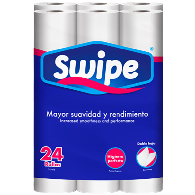 PAPEL HIGIENICO SWIPE 24 ROLLOS