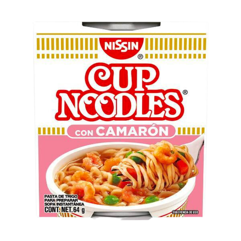 SOPA NISSIN CUP NOODLES SABOR A CAMARON