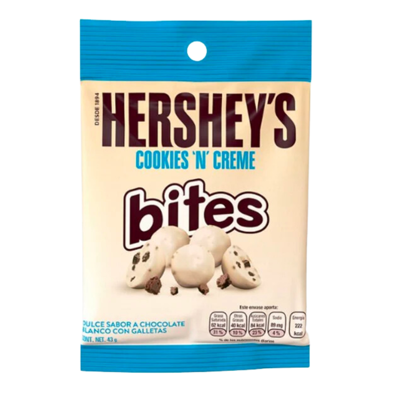 COOKIES N CREAM HERSHEY BITES 43G