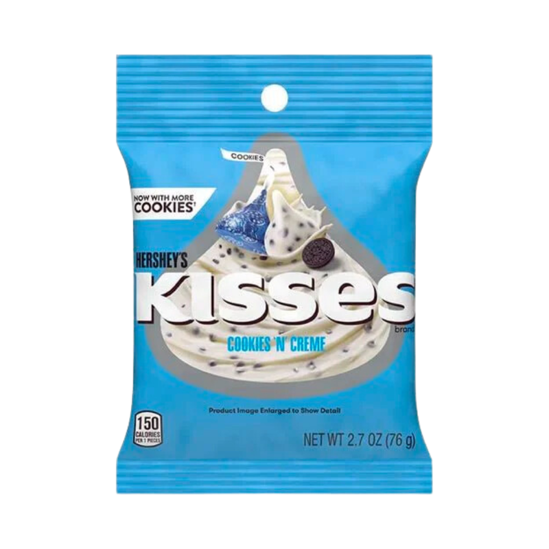 CHOCOLATE KISSES COOKIES N CREAM 2.2OZ