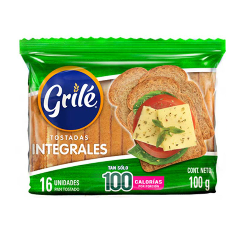 MINI TOSTADAS INTEGRALES GRILE BIMBO 100 GR