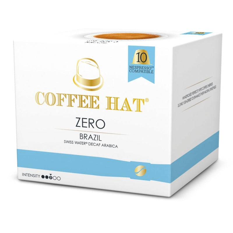 CAFE ZERO COFFEE HAT 10 CAPSULAS