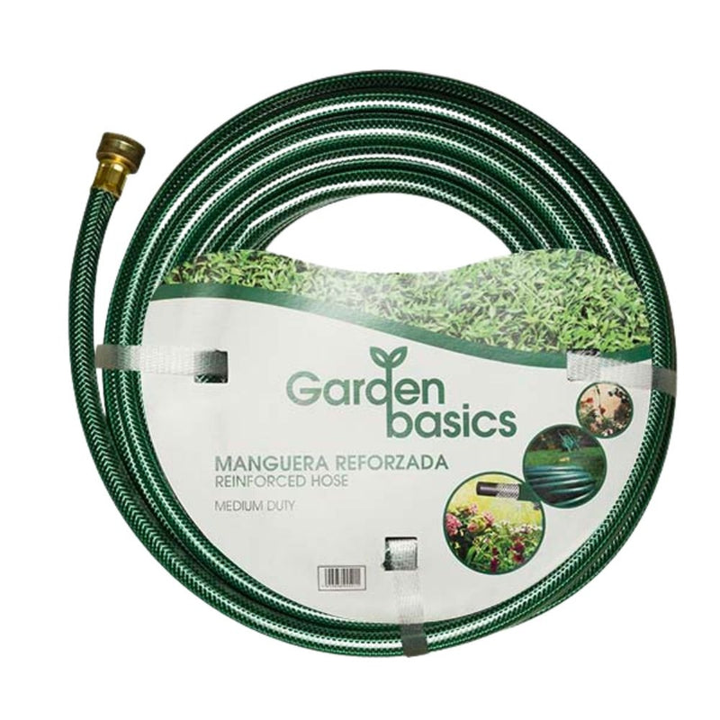 MANGUERA REFORZADA DE 5/8" X 25' GARDEN BASICS