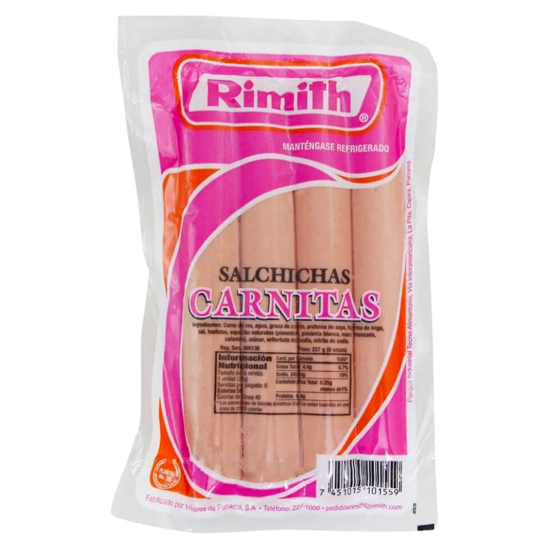 SALCHICHA RIMITH CARNITA AHUMADA 8 OZ