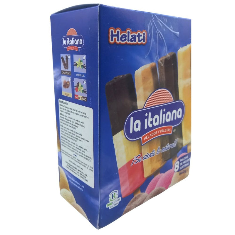 PALETAS DE HELADOS SURTIDAS LA ITALIANA 8 UND