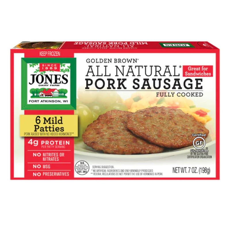 PORK PATTY SAUSAGE JD FARMS 198GR