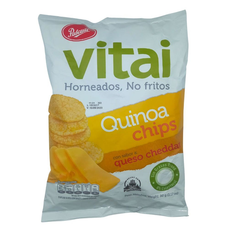 QUINOA CHIPS SAL QUESO CHEDDAR VITAI 90 GR