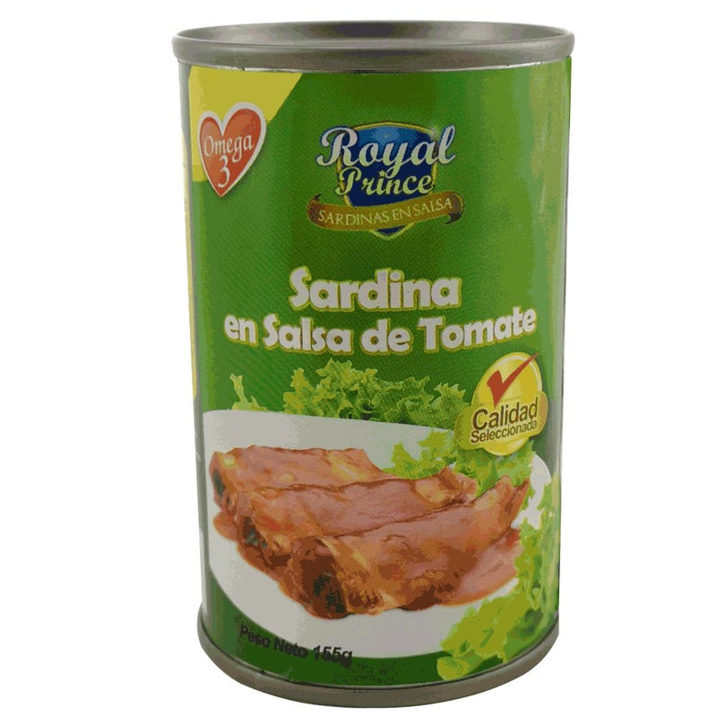 SARDINA EN SALSA DE TOMATE ROYAL PRINCE 155 GR