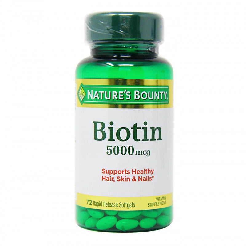 VITAMINAS BIOTIN 5000 MCG 72 SOFTGELS