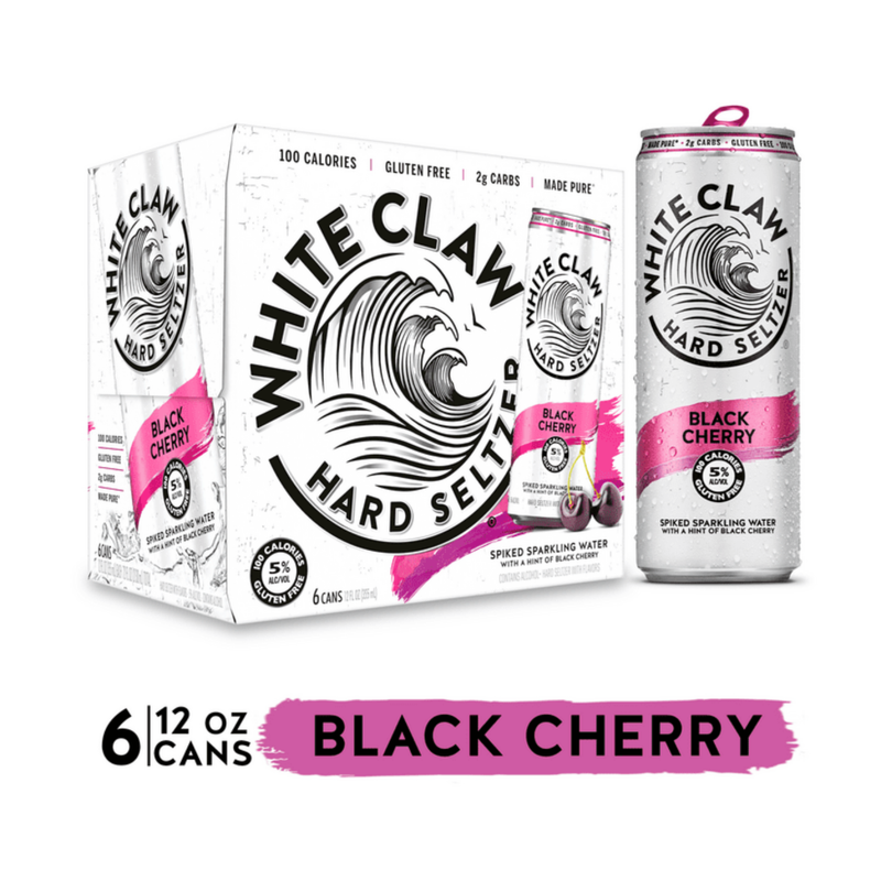 WHITE CLAW BLACK CHERRY 12 OZ 6 PACK