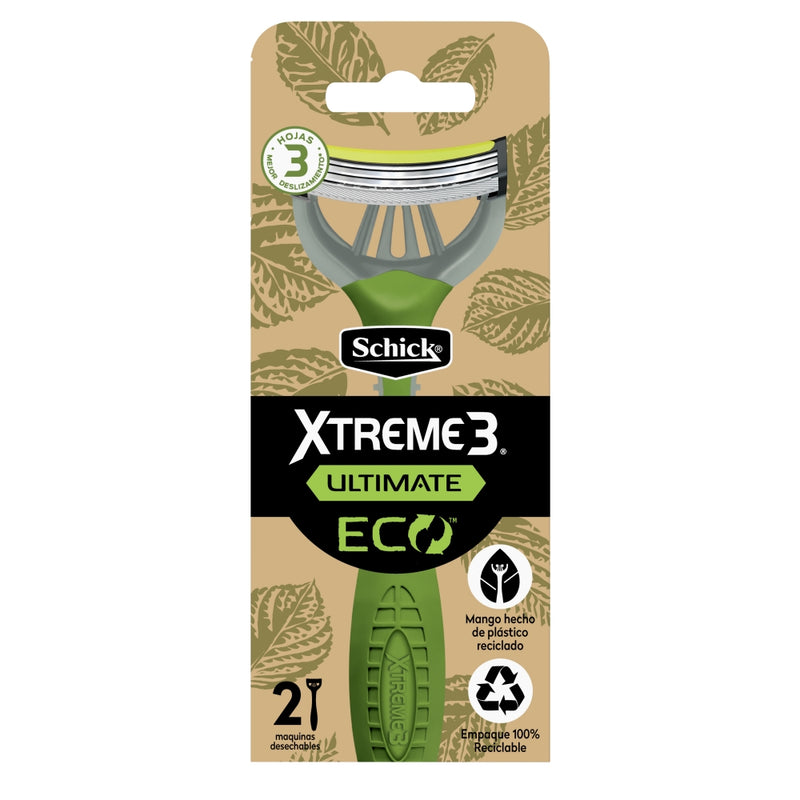 AFEITADORA SCHICK XTREME 3H ECO 2 MAQUINAS