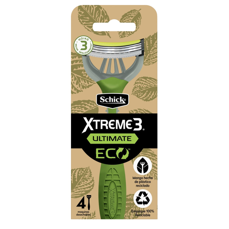 AFEITADORA SCHICK XTREME 3H ECO 4 MAQUINAS