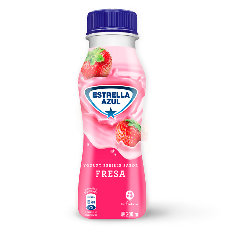 YOGURT BEBIBLE ESTRELLA AZUL FRESA 200 ML