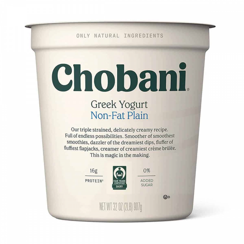 YOGURT GRIEGO CHOBANI PLAIN NON FAT 32 OZ