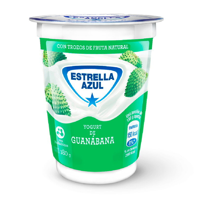 YOGURT ESTRELLA AZUL GUANABANA 180 G