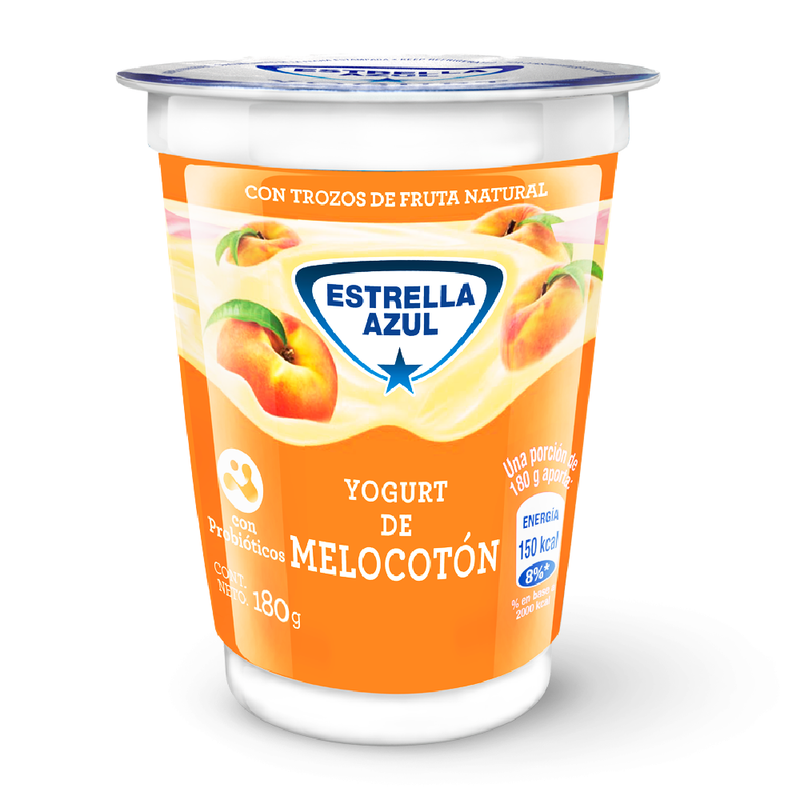 YOGURT ESTRELLA AZUL MELOCOTON 180 G