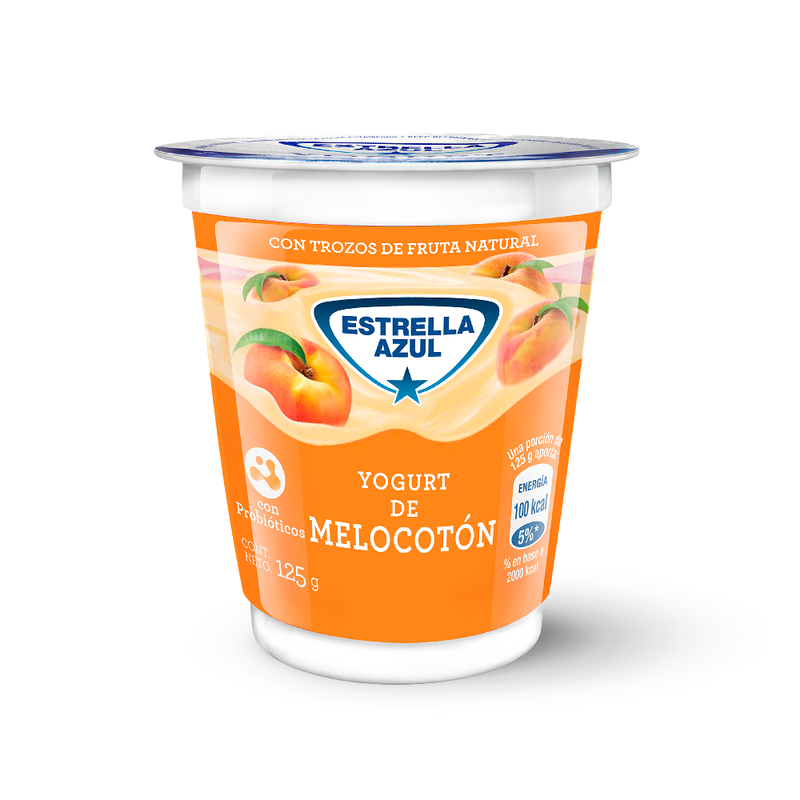 YOGURT ESTRELLA AZUL MELOCOTON 125 G