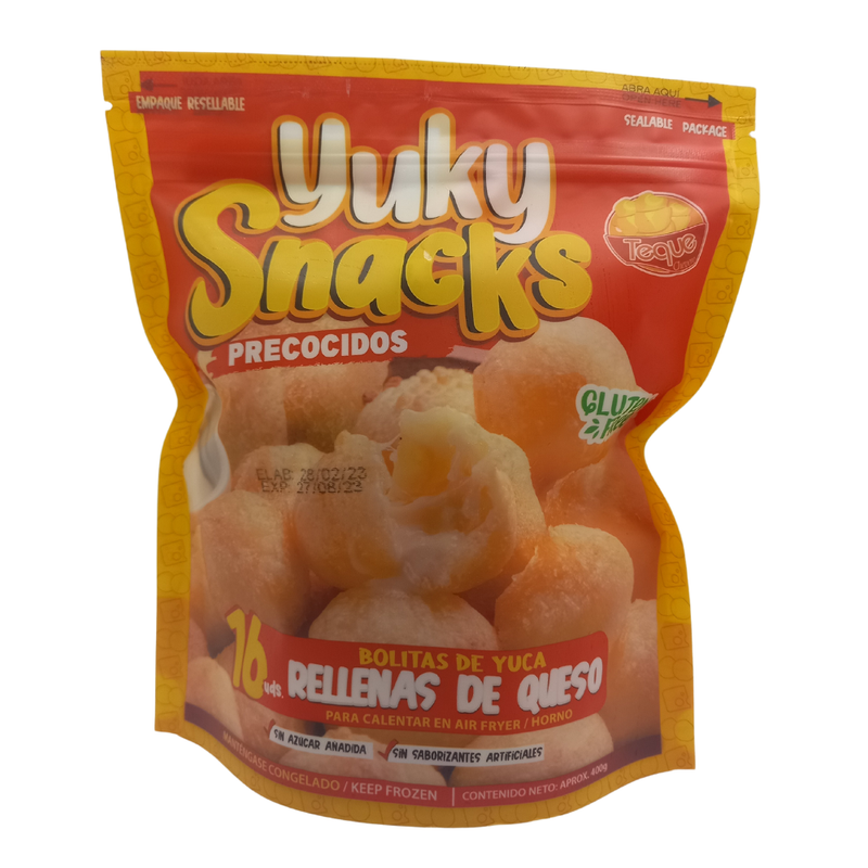 YUKY SNACKS DE QUESO TEQUE CHEVERE 16 UND