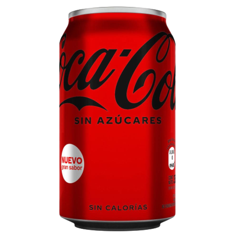 SODA COCA COLA ZERO LATA 355 ML